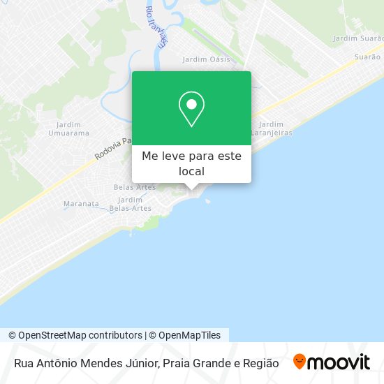 Rua Antônio Mendes Júnior mapa