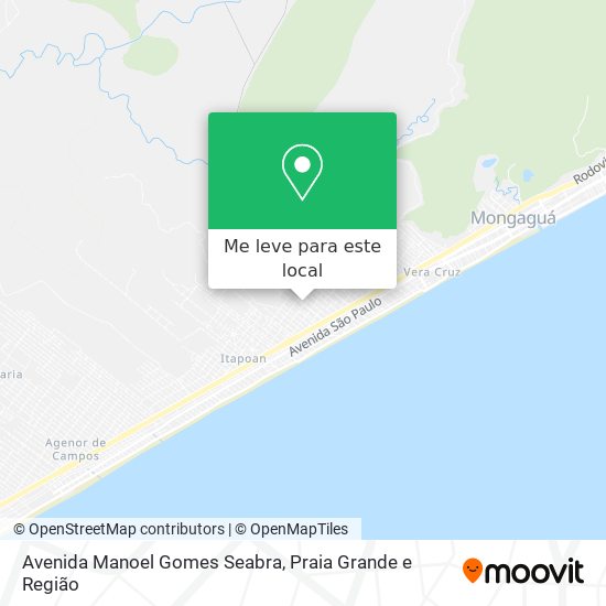 Avenida Manoel Gomes Seabra mapa