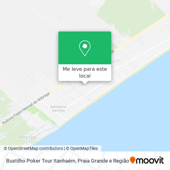 Bustilho Poker Tour Itanhaém mapa
