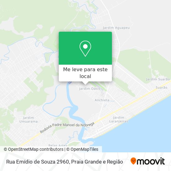 Rua Emídio de Souza 2960 mapa