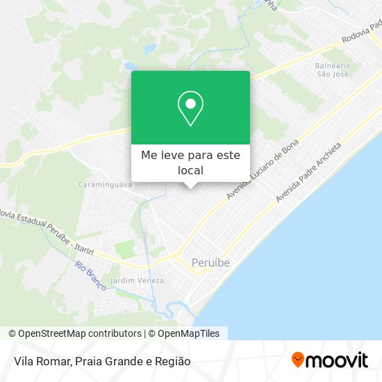 Vila Romar mapa