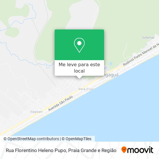 Rua Florentino Heleno Pupo mapa