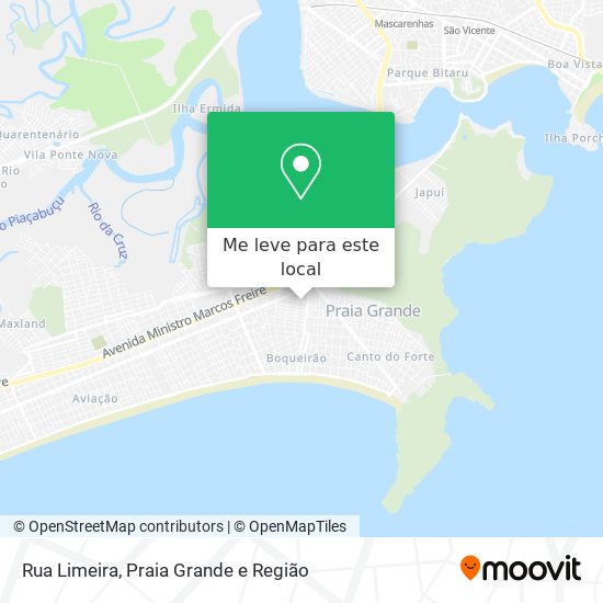 Rua Limeira mapa