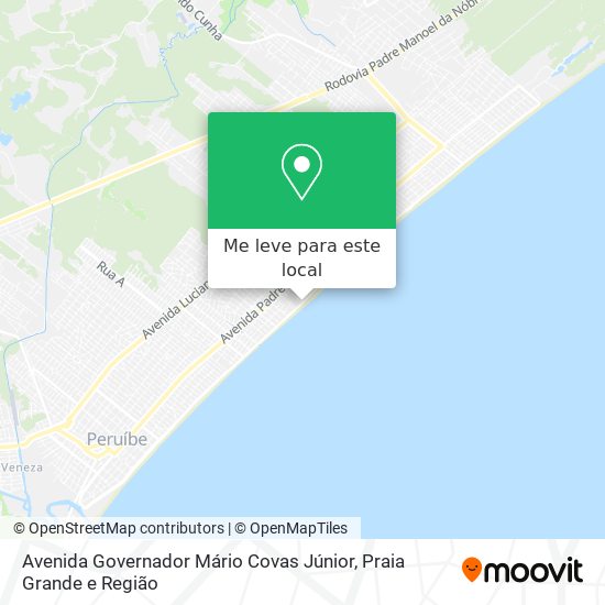 Avenida Governador Mário Covas Júnior mapa