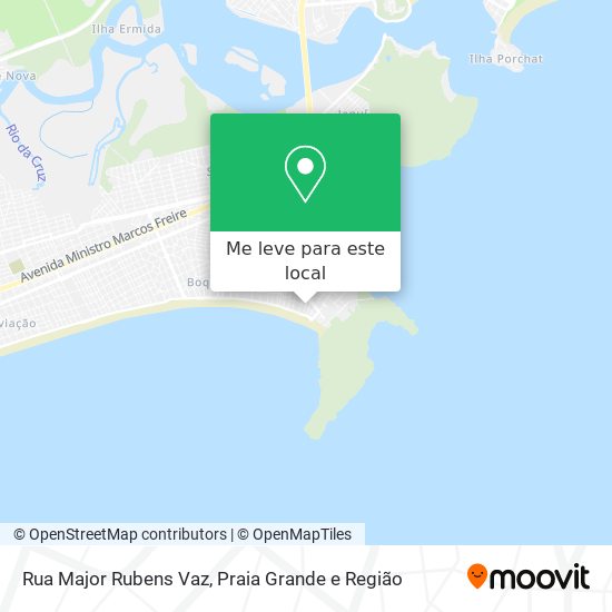 Rua Major Rubens Vaz mapa