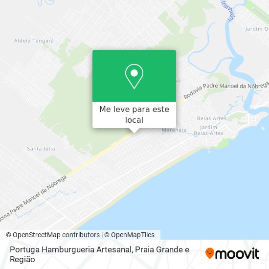 Portuga Hamburgueria Artesanal mapa