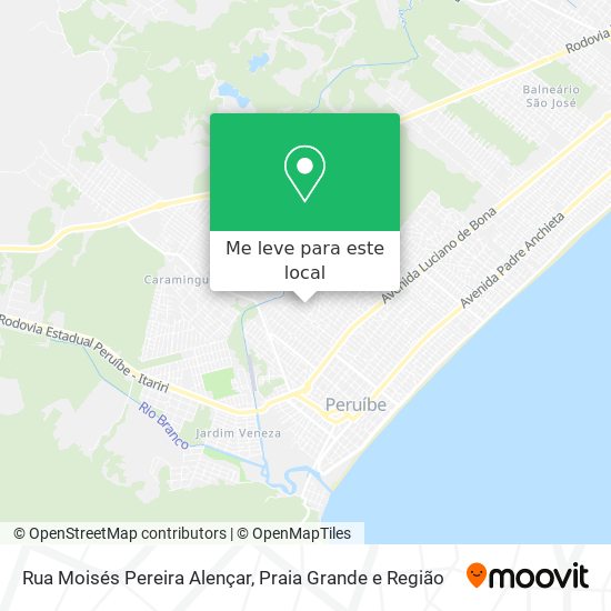 Rua Moisés Pereira Alençar mapa