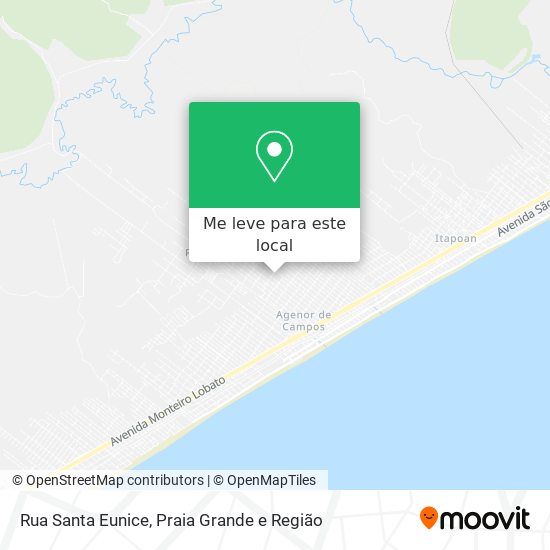 Rua Santa Eunice mapa