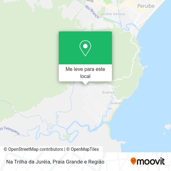 Na Trilha da Juréia mapa