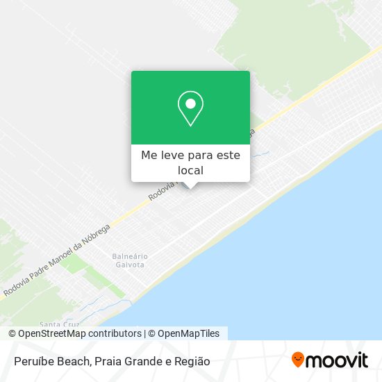 Peruíbe Beach mapa