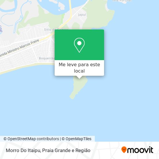 Morro Do Itaipu mapa