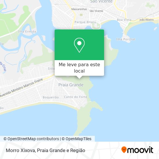 Morro Xixova mapa