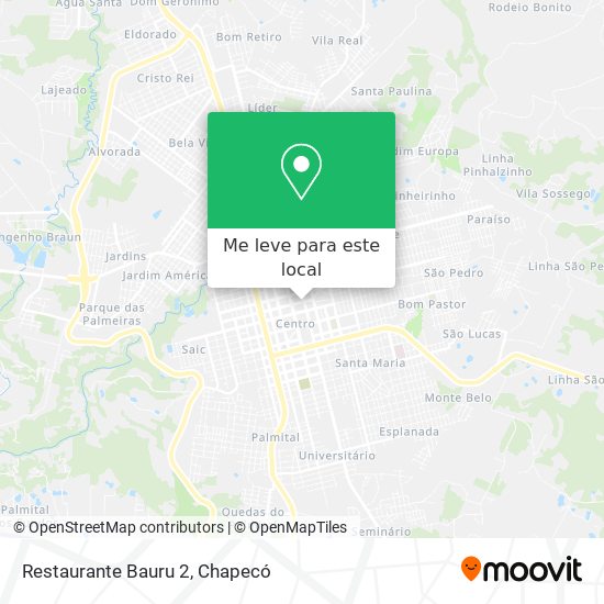 Restaurante Bauru 2 mapa