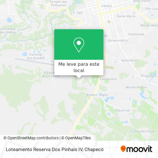 Loteamento Reserva Dos Pinhais IV mapa