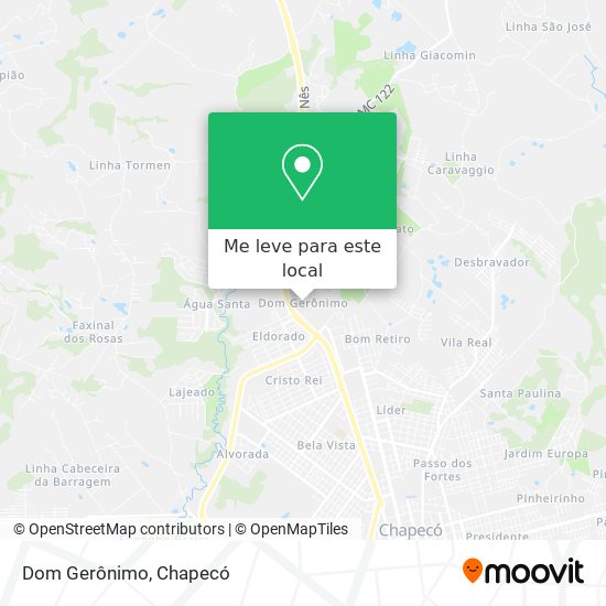 Dom Gerônimo mapa