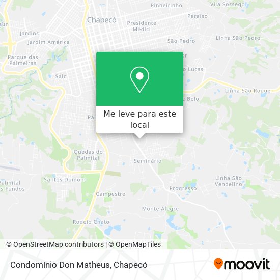 Condomínio Don Matheus mapa