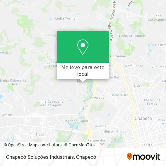 Chapecó Soluções Industriais mapa