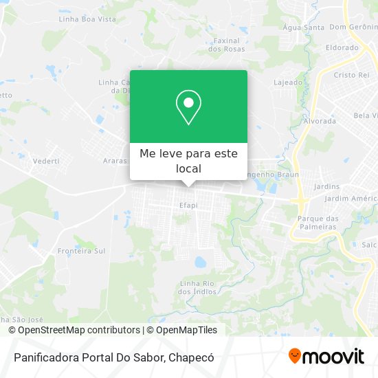 Panificadora Portal Do Sabor mapa
