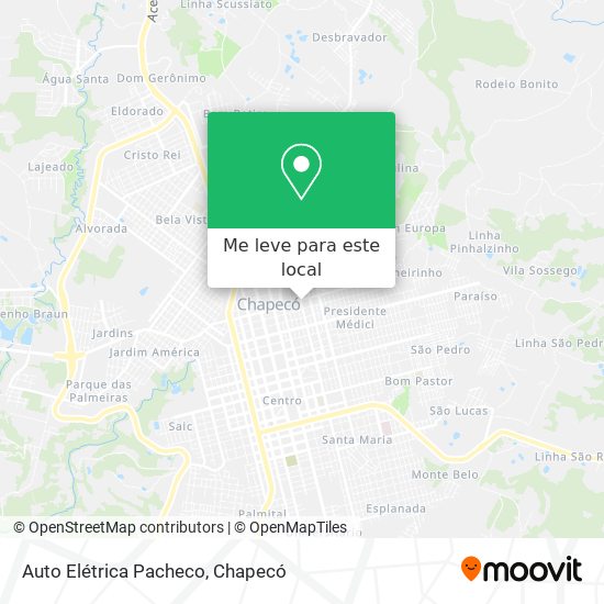 Auto Elétrica Pacheco mapa