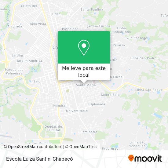 Escola Luiza Santin mapa