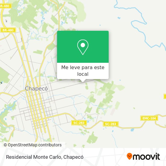 Residencial Monte Carlo mapa