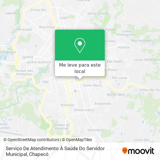Serviço De Atendimento À Saúde Do Servidor Municipal mapa