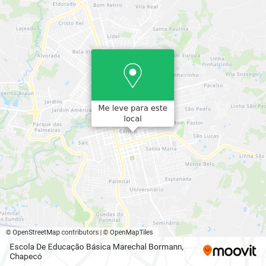 Escola De Educação Básica Marechal Bormann mapa