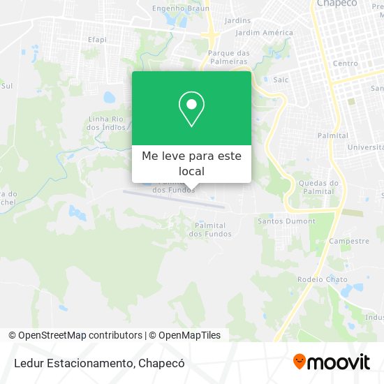Ledur Estacionamento mapa