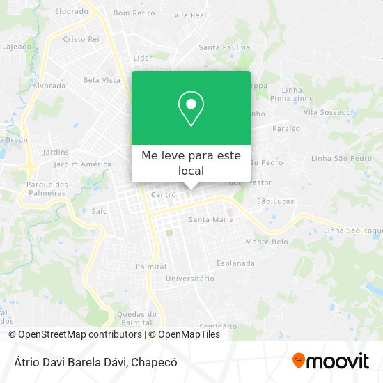 Átrio Davi Barela Dávi mapa