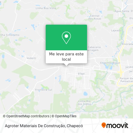 Agroter Materiais De Construção mapa