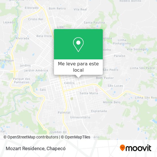 Mozart Residence mapa