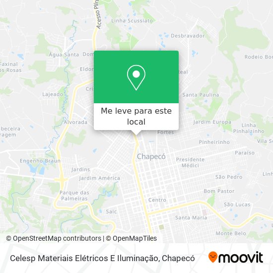 Celesp Materiais Elétricos E Iluminação mapa
