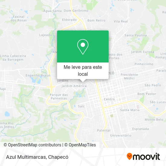 Azul Multimarcas mapa