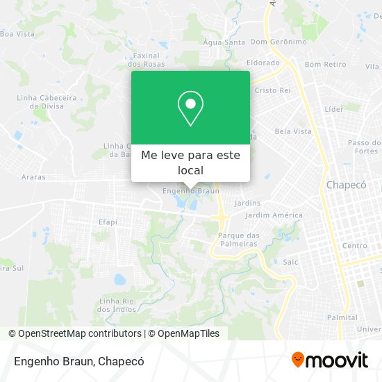 Engenho Braun mapa