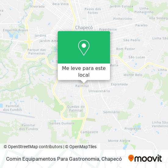 Comin Equipamentos Para Gastronomia mapa