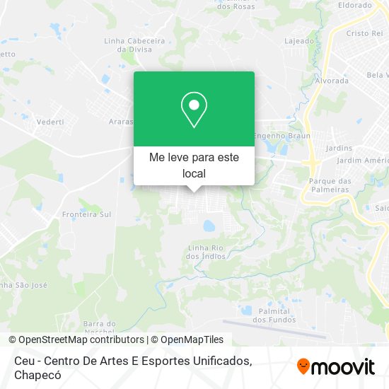 Ceu - Centro De Artes E Esportes Unificados mapa
