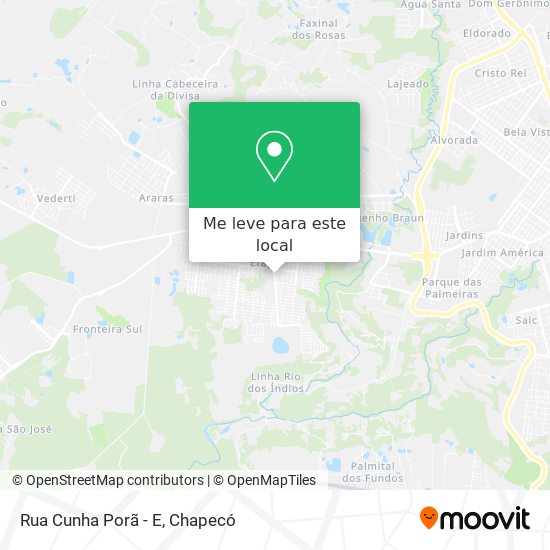 Rua Cunha Porã - E mapa