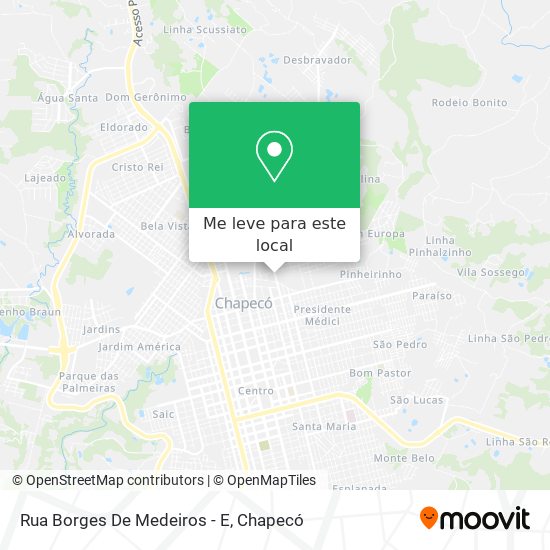 Rua Borges De Medeiros - E mapa