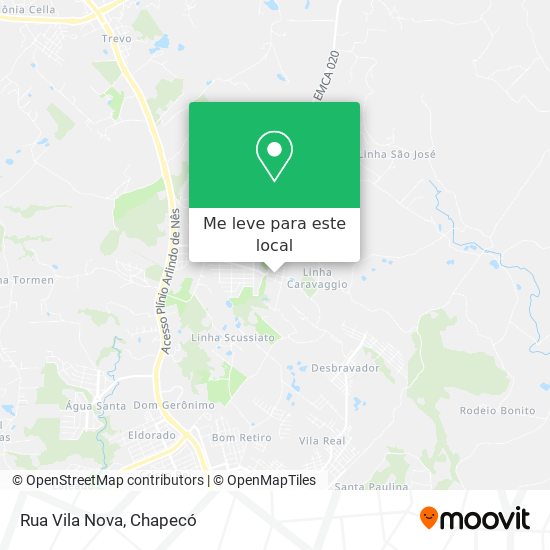 Rua Vila Nova mapa