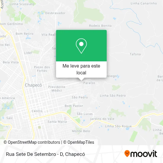 Rua Sete De Setembro - D mapa
