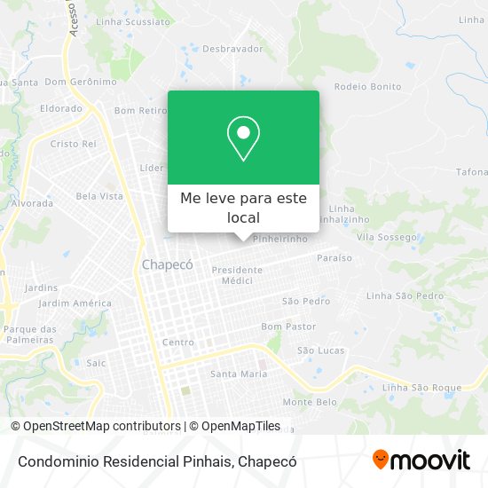 Condominio Residencial Pinhais mapa