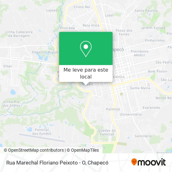 Rua Marechal Floriano Peixoto - O mapa