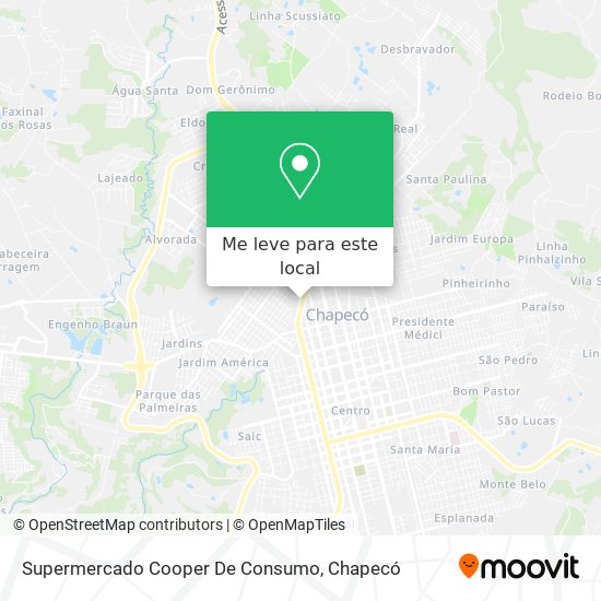 Supermercado Cooper De Consumo mapa