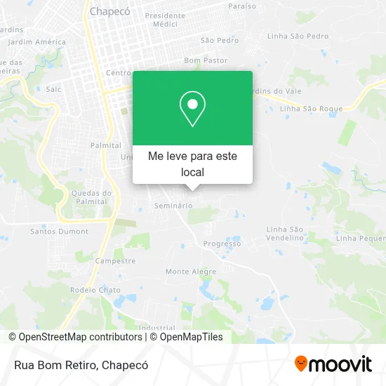 Rua Bom Retiro mapa