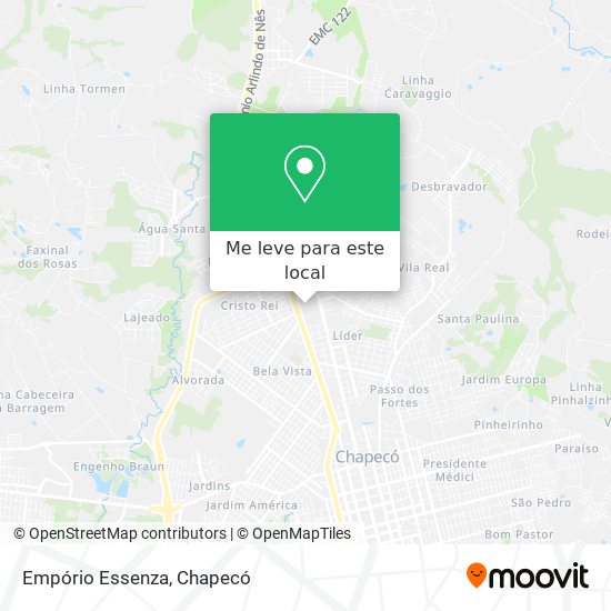 Empório Essenza mapa