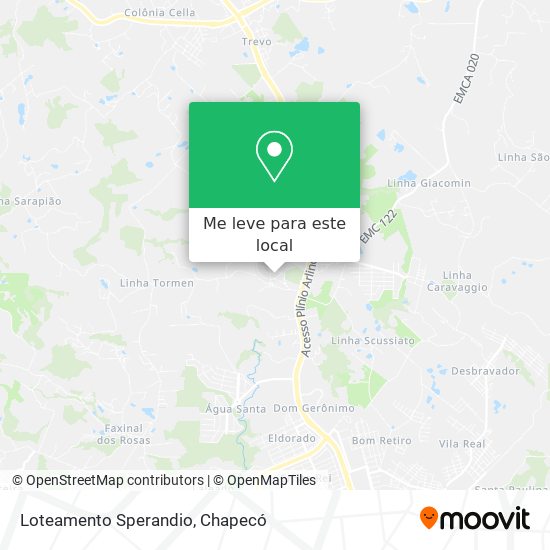 Loteamento Sperandio mapa