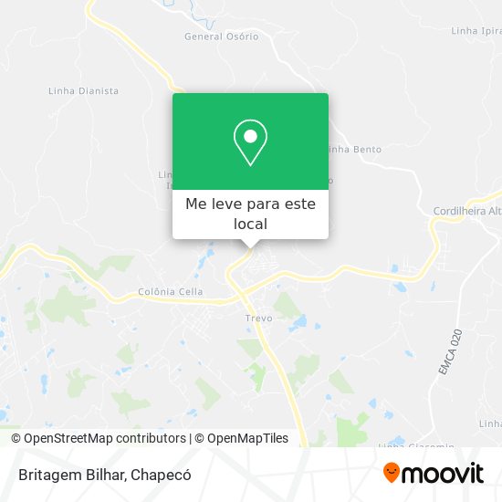 Britagem Bilhar mapa