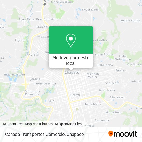 Canadá Transportes Comércio mapa