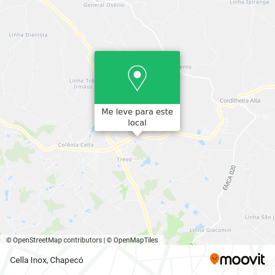Cella Inox mapa