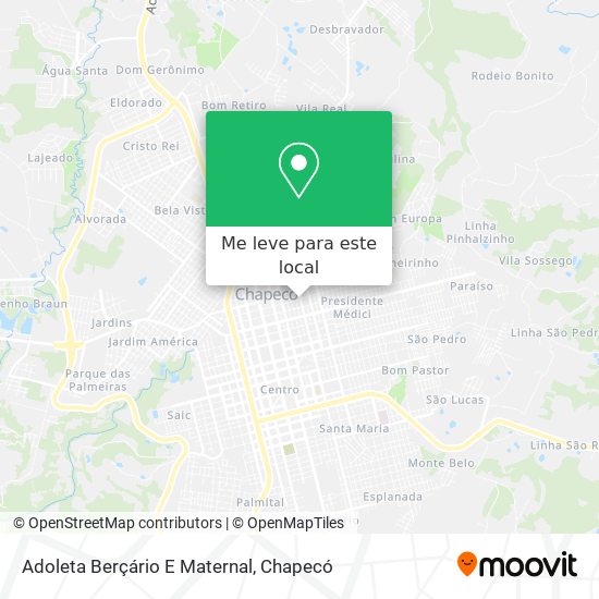 Adoleta Berçário E Maternal mapa